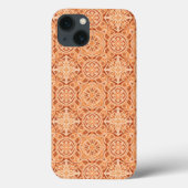 Andalusian Star Pattern in Peach and Terracotta Case-Mate iPhoneケース (裏面)