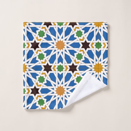 Andalusian Tiles 10 (Real Alcazar, Seville) ウォッシュタオル (ウォッシュタオル)