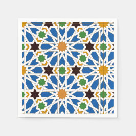 Andalusian Tiles 10 (Real Alcazar, Seville) スタンダードカクテルナプキン