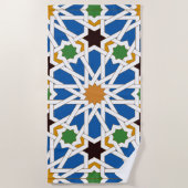 Andalusian Tiles 10 (Real Alcazar, Seville) ビーチタオル (正面)
