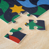 Andalusian Tiles 12 (Alhambra Palace, Granada) ジグソーパズル (側面)