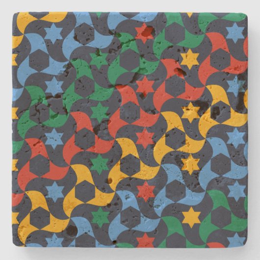 Andalusian Tiles 12 (Alhambra Palace, Granada) ストーンコースター (正面)