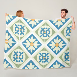 Andalusian Tiles 13 フリースブランケット