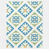 Andalusian Tiles 13 フリースブランケット (正面)