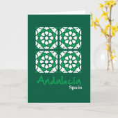 Andalusian Tiles 2 カード (黄色い花)