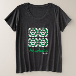 Andalusian Tiles 2 プラスサイズTシャツ