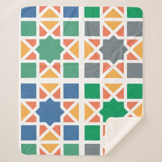 Andalusian Tiles 4 シェルパブランケット (正面)