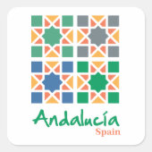 Andalusian Tiles 4 スクエアシール (正面)