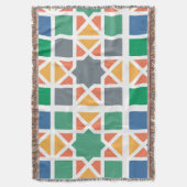 Andalusian Tiles 4 スローブランケット (正面縦)