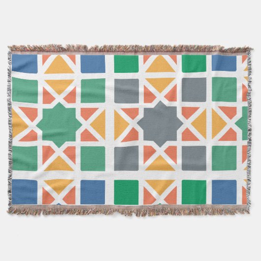 Andalusian Tiles 4 スローブランケット (正面)
