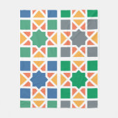 Andalusian Tiles 4 フリースブランケット (正面)
