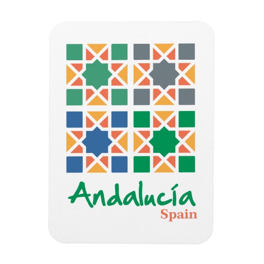Andalusian Tiles 4 マグネット (縦)