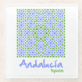 Andalusian Tiles 7 ガラスコースター (正面)