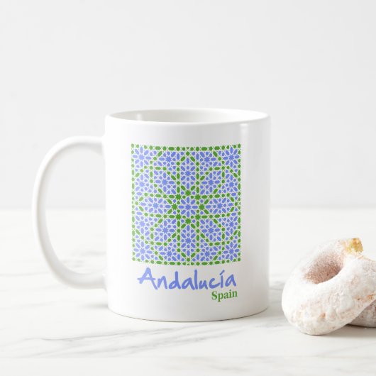 Andalusian Tiles 7 コーヒーマグカップ (ドーナツ)
