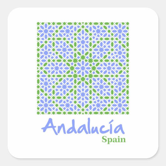 Andalusian Tiles 7 スクエアシール (正面)