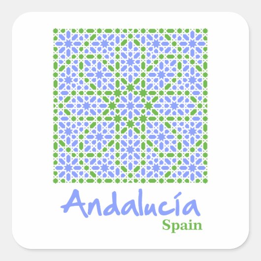 Andalusian Tiles 7 スクエアシール (正面)