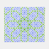 Andalusian Tiles 7 フリースブランケット (正面(横))