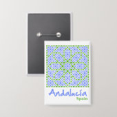 Andalusian Tiles 7 缶バッジ (正面/裏面)