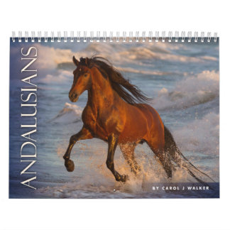 Andalusians by Carol J Walker Horse Calendar カレンダー