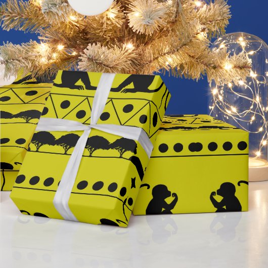 Andean Amazon Gift Wrap – Ecuadorian Tribal Patter ラッピングペーパー (クリスマス)