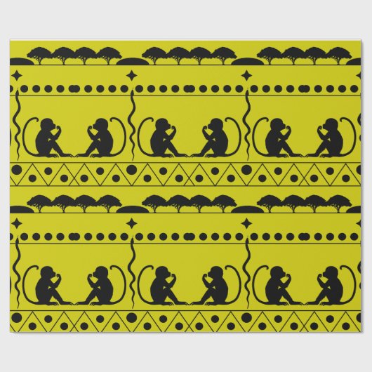 Andean Amazon Gift Wrap – Ecuadorian Tribal Patter ラッピングペーパー (フラット)