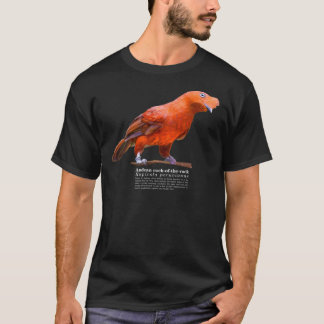 Andean cock-of-the-rock bird on the rocks Classic  Tシャツ