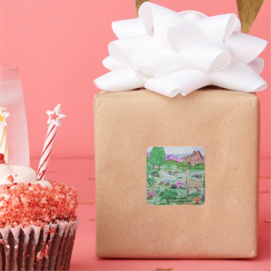 Andean Mountains Sticker スクエアシール (パーティー)