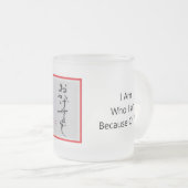 Anders ArIistry *私はあなたのために生きている* フロストグラスマグカップ (正面右)