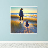 Anders Artistry*母と娘* キャンバスプリント (インサイチュ (ウッドフロア))