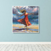 Anders Artistry* "踊りIn The Storm" キャンバスプリント (インサイチュ (ウッドフロア))