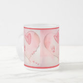 Anders Artistry* I LOVE YOU* Two-Tone Coffee Mug フロストグラスマグカップ (正面左)