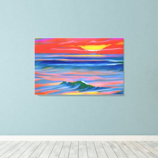 Anders Artistry* Italain Sunset 2* キャンバスプリント (インサイチュ (ウッドフロア))