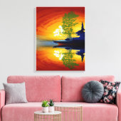 Anders Artistry* Mirrored Sun* キャンバスプリント (インサイチュ (リビング))