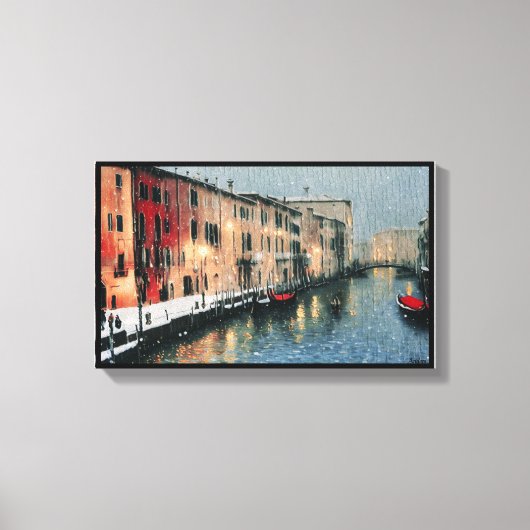 Anders Artistry* Rain On The Window In Venice* キャンバスプリント (正面)