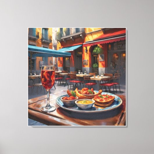Anders Artistry* Tapas,スペインの味* キャンバスプリント (正面)