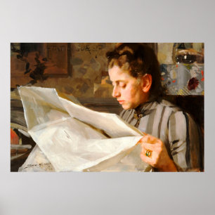 Anders Zorn - Reading CC0275 Poster ポスター