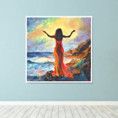 AndersArtistry「モーニング賞*水彩 キャンバスプリント (インサイチュ (ウッドフロア))