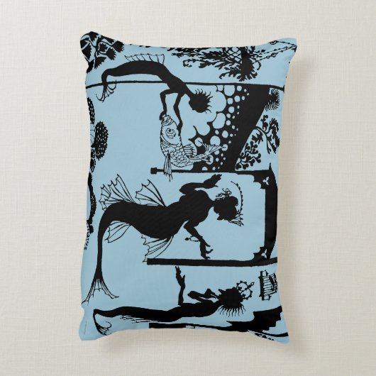 Andersen: 小さい人魚のシルエット アクセントクッション (裏面(縦))