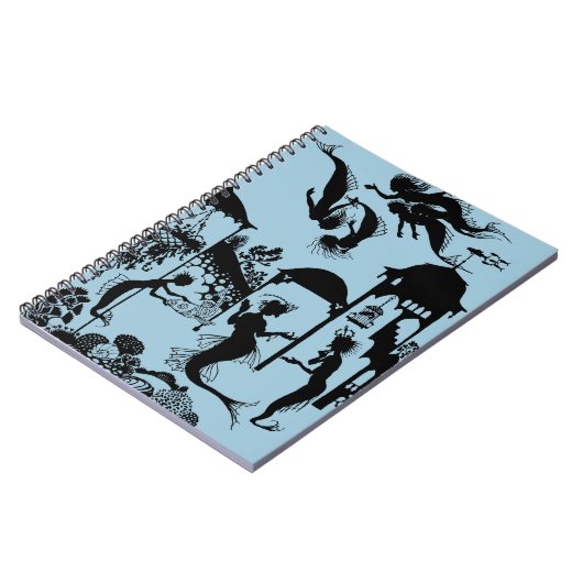 Andersen: 小さい人魚のシルエット ノートブック (左側)