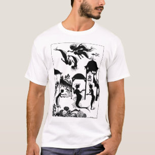 Andersen: 小さい人魚のシルエット tシャツ