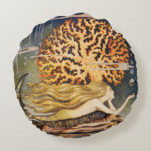 Andersen: 小さい人魚のスケッチ ラウンドクッション (裏面)