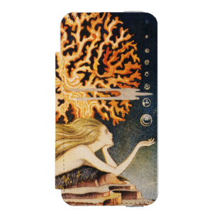 Andersen: 小さい人魚のスケッチ iPhone SE/5/5sウォレットケース