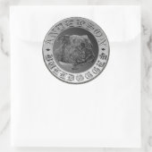 Anderson Buldoggsステッカー/デカール ラウンドシール (バッグ)