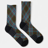 Anderson Clan Tartan Plaid Pattern Scottish ソックス (右)