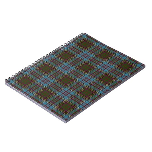 Anderson Clan Tartan – Scottish Plaid Notebook ノートブック (左側)