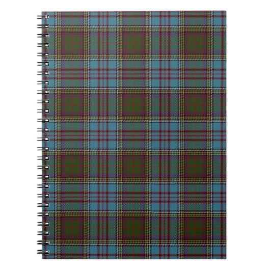 Anderson Clan Tartan – Scottish Plaid Notebook ノートブック (正面)