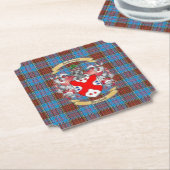 Anderson Crest w/ Anderson Tartan 6  Coasters ペーパーコースター (アングル)