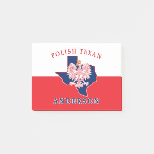 Anderson Polish Texan Post It Notes ポストイット (正面)