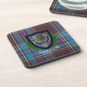 Anderson Scottish Clan Tartan and Crest コースター (左側)