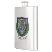 Anderson Scottish Clan Tartan and Crest フラスク (左)